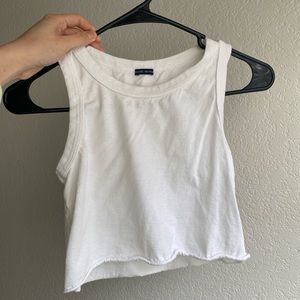 Brandy Melville white crop tank top